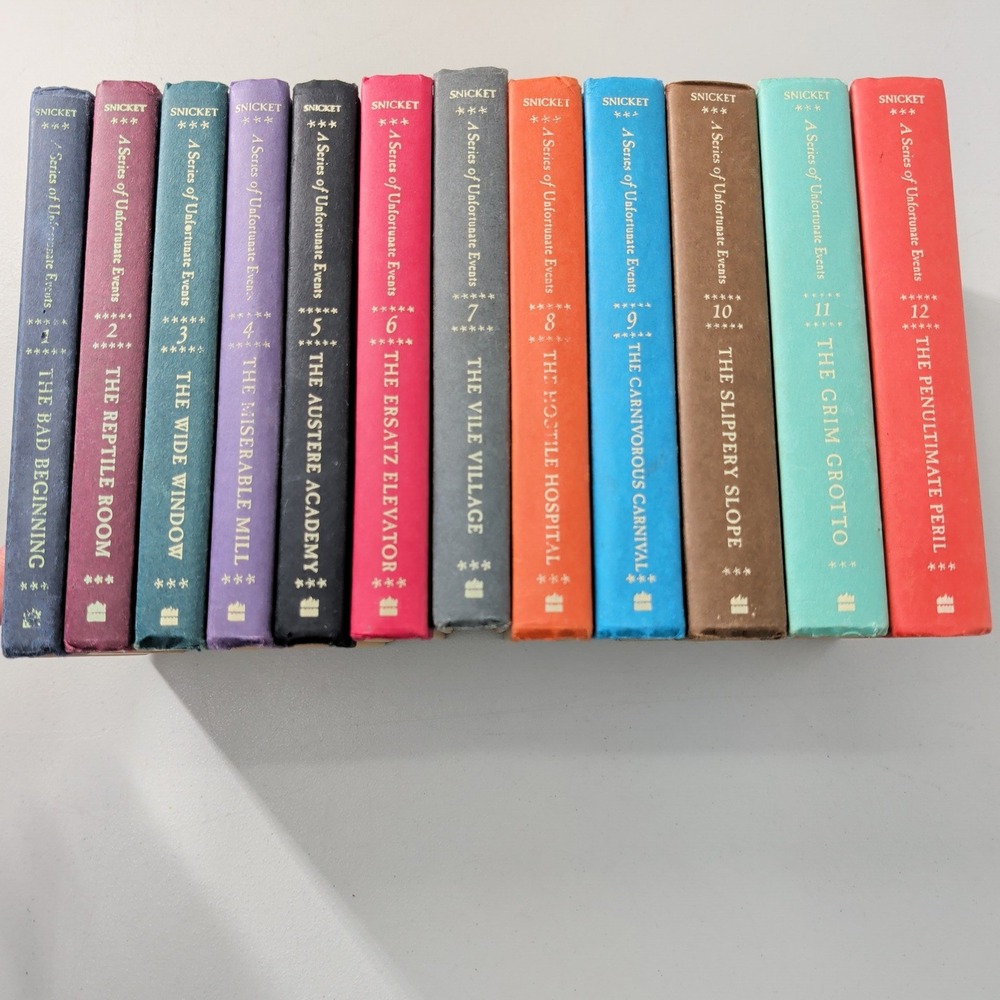 A Series of Unfortunate Events Books 1-12 Lemony Snicket Set 1st Editions